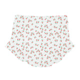 Piupiuchick Baby Bloomers Ecru W/ Red Flowers Allover