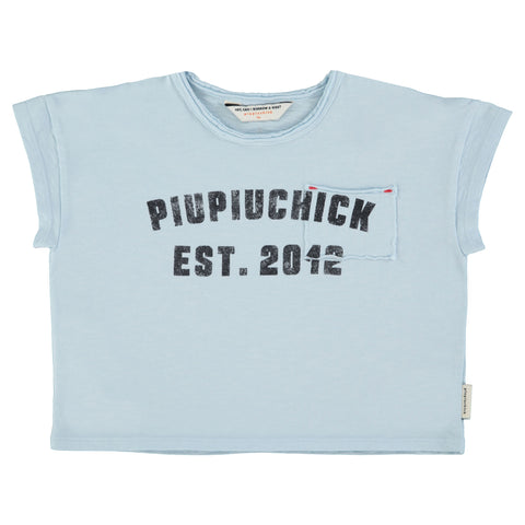 Piupiuchick T'Shirt Light Blue W/ "Piupiuchick" Print