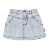 Piupiuchick Knee-Lenght Skirt Blue Light Denim