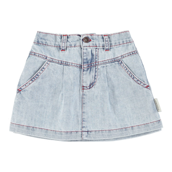 Piupiuchick Knee-Lenght Skirt Blue Light Denim