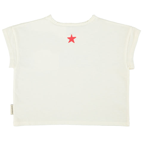 Piupiuchick T'Shirt Ecru W/ "Peace" Print