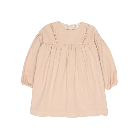 Buho Soft Velour Dress Rose