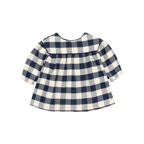 Buho BB Gingham Dress Navy