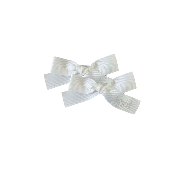 Knot Hairbands Sunshine Bow Set // White