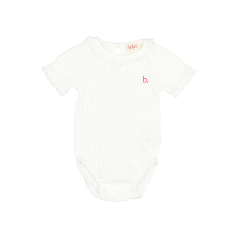 Buho BB Rib Bodysuit White