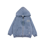 Buho Fleece Hoodie Zip Indigo