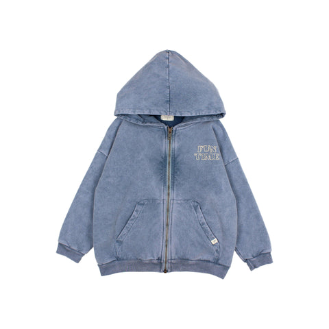 Buho Fleece Hoodie Zip Indigo