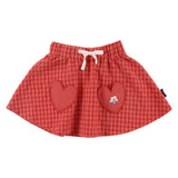 Loud Apparel Caldo Mini Skirt Red Check
