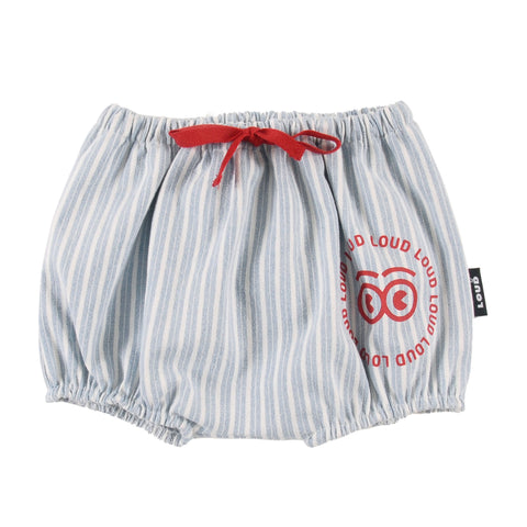 Loud Apparel Faro Baby Bloomers Relaxed Fit Mid Blue Stripe