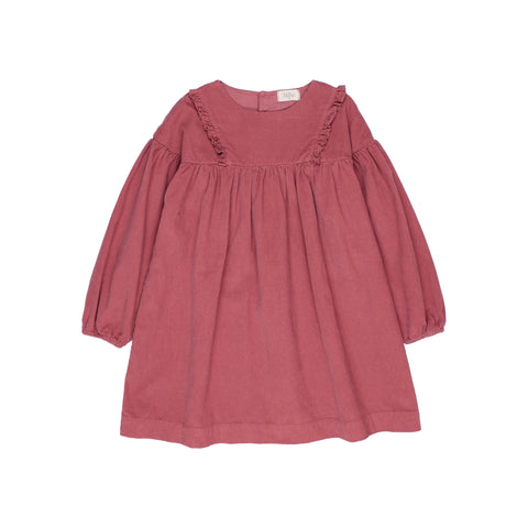 Buho Soft Velour Dress Blush
