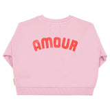 Piupiuchick Sweatshirt Lilac W/ Red Heart Print