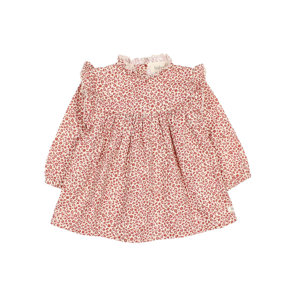 Buho BB Speckle Dress Burgundy
