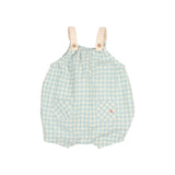 Buho BB Gingham Romper Aqua