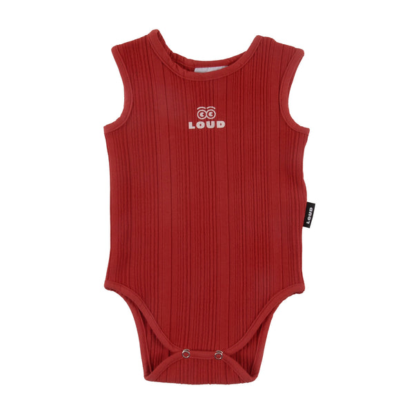 Loud Apparel Granita Baby Bodysuit Red
