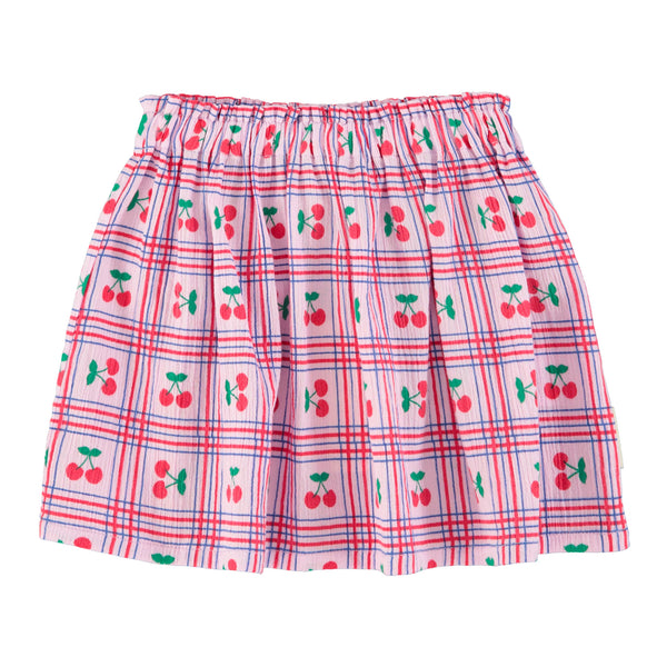 Piupiuchick Short Skirt Lilac W/ Cherries Allover