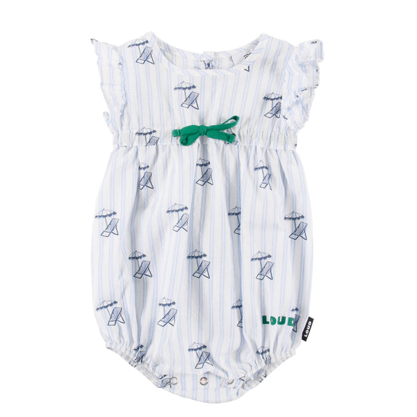 Loud Apparel Laguna Girl Romper Loose Fit Deckchair Aop