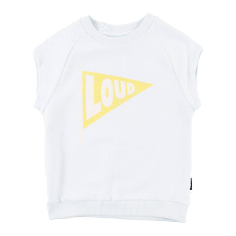 Loud Apparel Amalfi Top Sleeveless Raglan Delicate Blue
