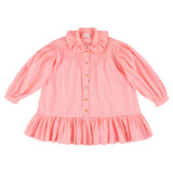 Morley XYBO Long Girls Dress With Ruffled Collar Shell