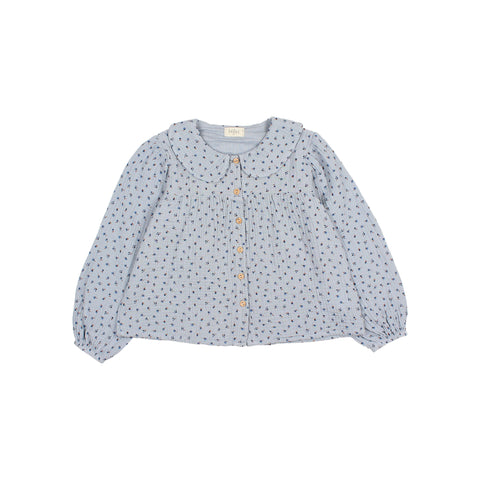 Buho Fall Blouse Soft Blue