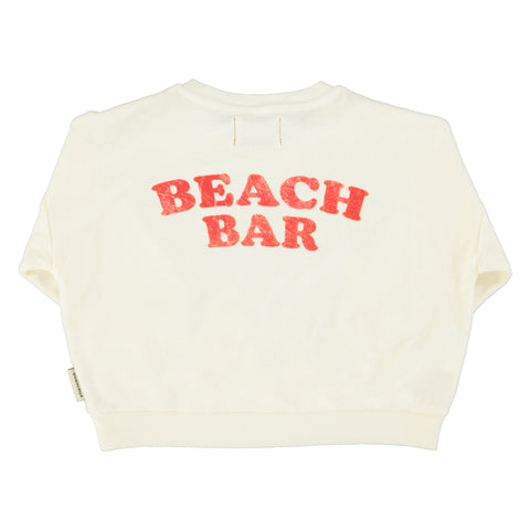 Piupiuchick Sweatshirt Ecru W/ Ice Cream Print