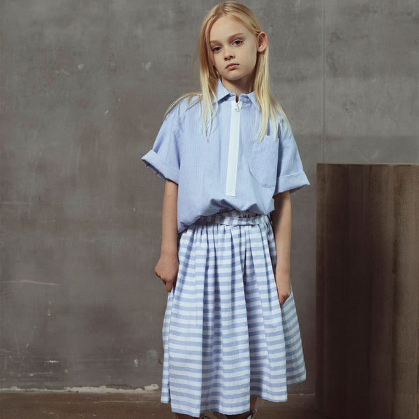 Unlabel Myla Skirt White/Ice Blue