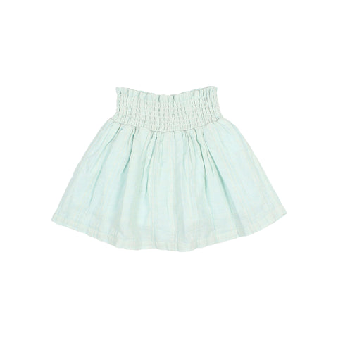 Buho Chic Lurex Skirt Aqua