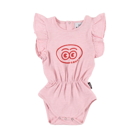 Loud Apparel Tragara Baby Girl Romper Orchid Pink