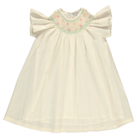 Bebe Organic Luna Butterfly Dress Antique Lace