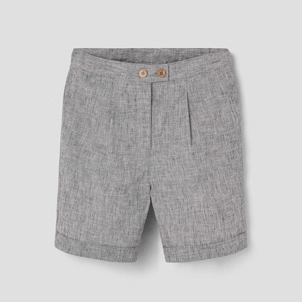 Popelin Black Fleck Bermuda Shorts ||32.4