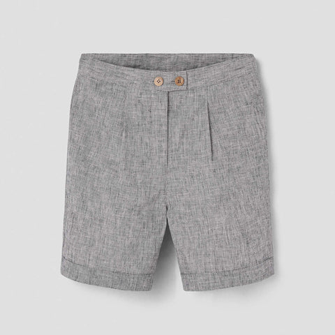 Popelin Black Fleck Bermuda Shorts ||32.4