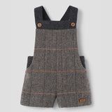Popelin romper grey herringbone woollen contrasting || 9.3