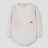 Popelin romper off-white with side panels || 1.1