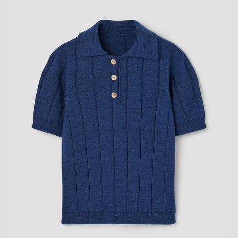 Popelin Navy Blue Polo Shirt ||17.3