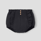 Popelin Black High Waist Flat Front Culotte ||29.3