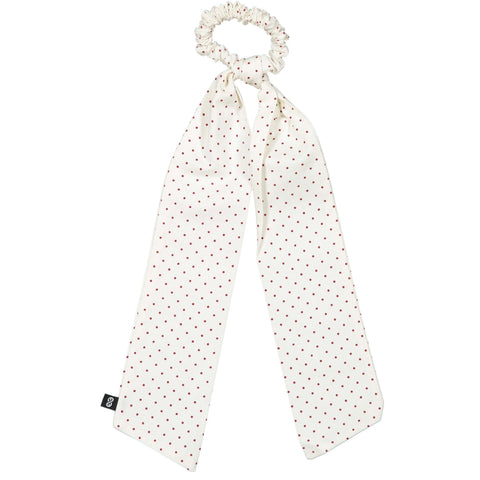 Knot Hairbands Pebble Scrunchie // Red Dot