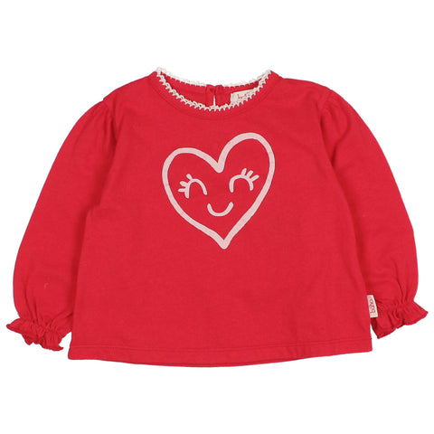 Buho Cuore T-Shirt Poppy Red