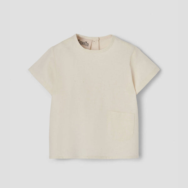 Popelin Off-White Shirt With Pocket ||54.4