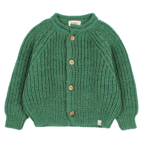 Buho BB Soft Knit Cardigan Forest Green