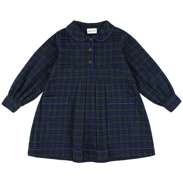 Morley Zuri Girls Long Sleeve Dress Bleu