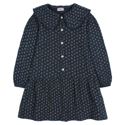 Buho Cottage Maxi Dress Navy