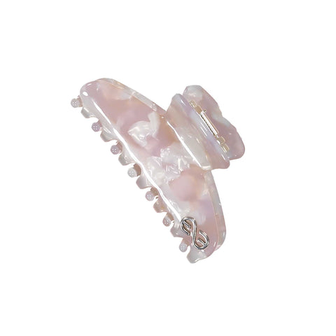 Knot Hairbands Seaglass Claw Clip // Blush Glass