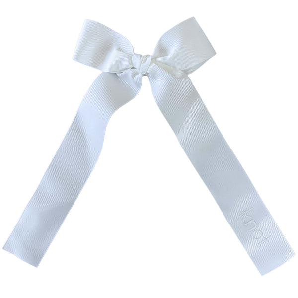 Knot Hairbands Sunshine Ribbon Bow // White