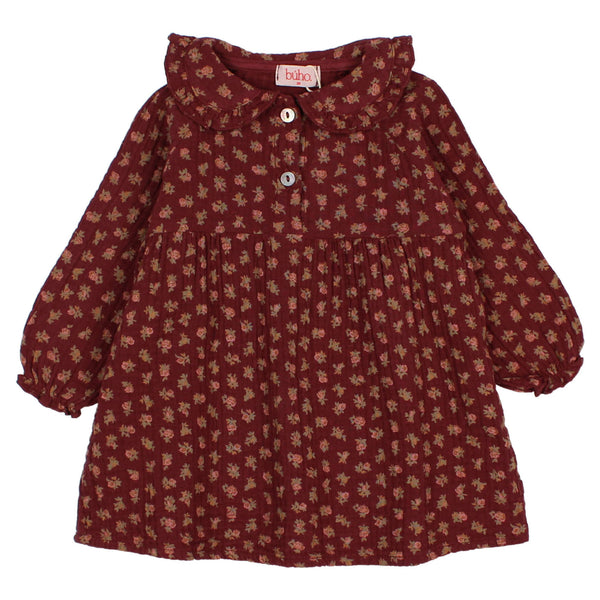 Buho BB Cottage Dress Pomegranate