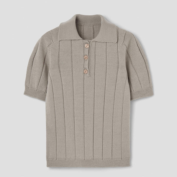 Popelin Beige Polo Shirt ||17.2