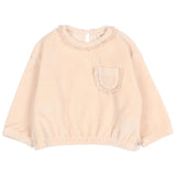 Buho BB Velvet Sweatshirt Cream Pink