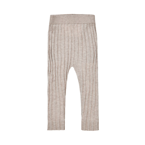 Fub Baby Rib Leggings Taupe Melange