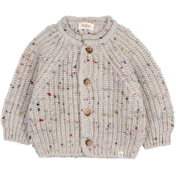 Buho BB Botonato Cardigan Pearl Grey