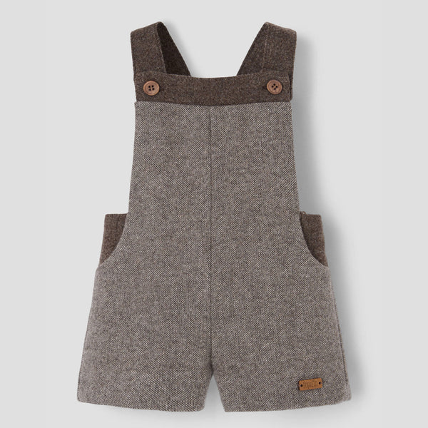 Popelin romper brown fleck contrasting || 9.4