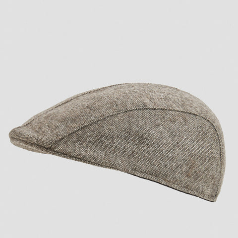 Popelin peak cap brown fleck || 66.3