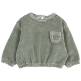 Buho BB Velvet Sweatshirt Eucalyptus
